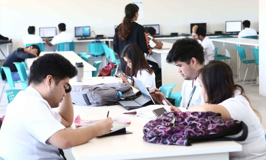 International students in UV Gullas college of Medicine classrooms