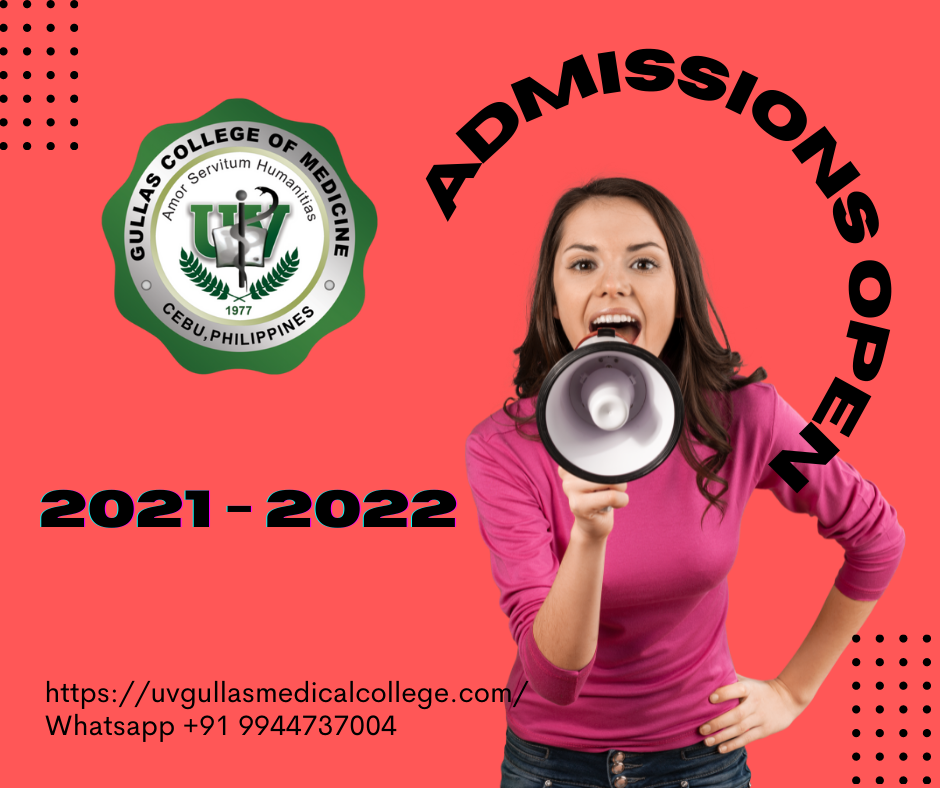 UV Gullas College of Medicine admissions open for A.Y 2021 - 2022.