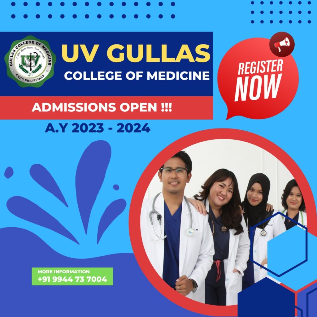 UV Gullas College of Medicine Admissions 2023 - 2024 open 