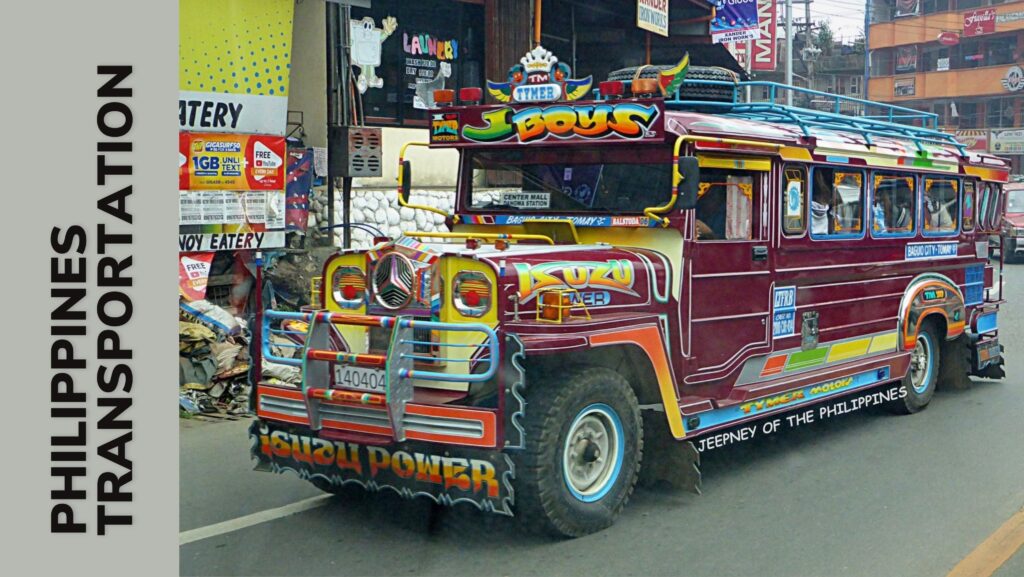 Jeepney in Philippines is most common mode of transportation by Filippinos
