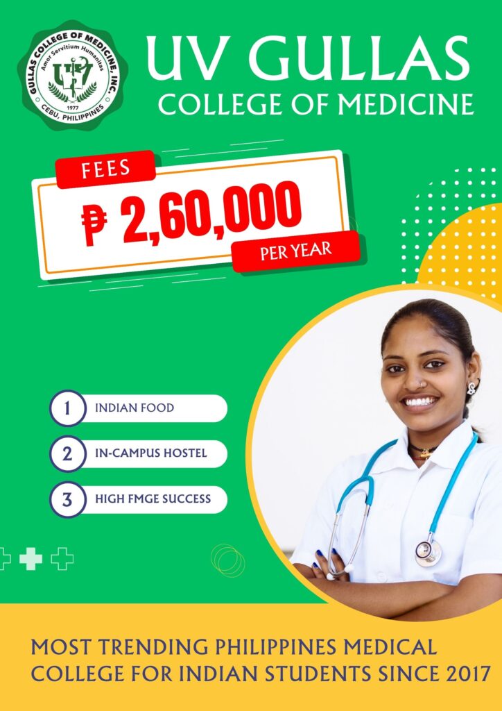 UV Gullas College of Medicine fees for 2024 - 2025 for Indian students looking to study MBBS abroad